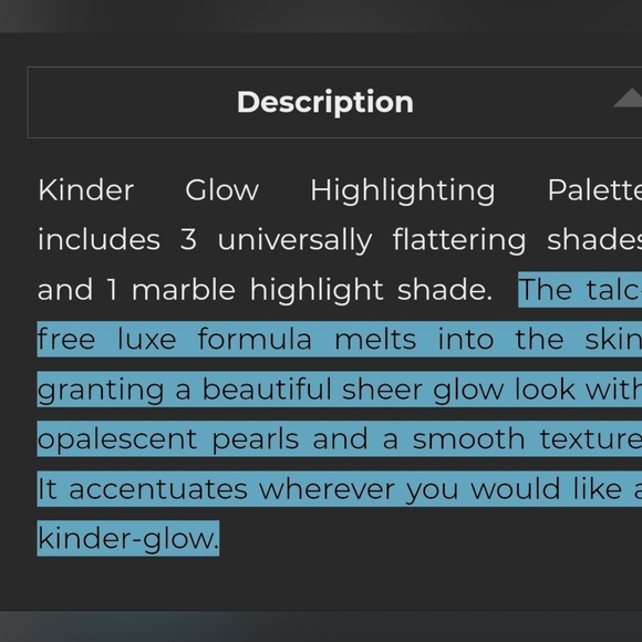 New Kinder Glow highlight palette - Picture 5 of 5